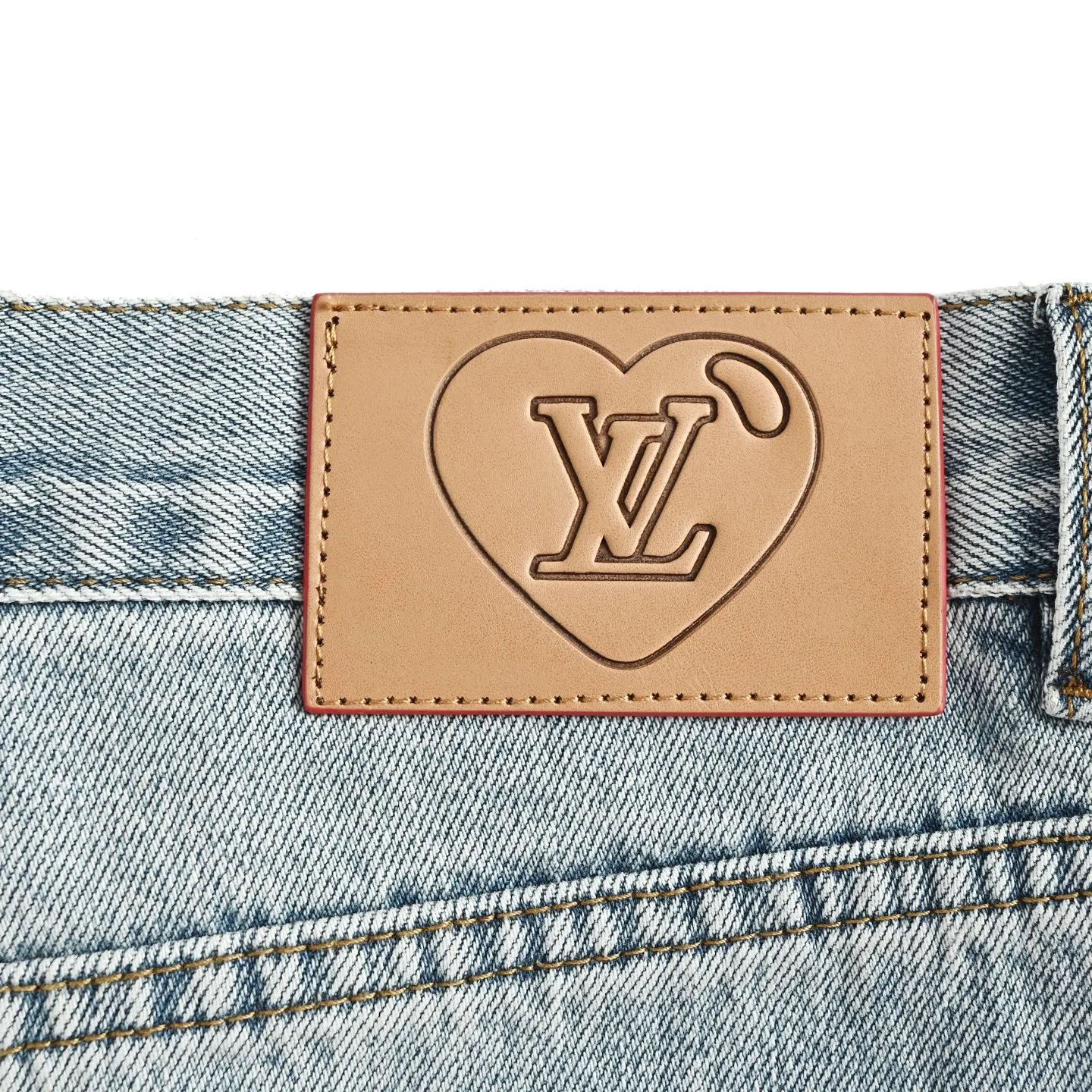 Louis Vuitton/Louis Vuitton hardware leather skateboard jeans